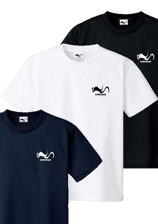 Le Mat Brand ロゴ入り ど定番ドライTシャツ