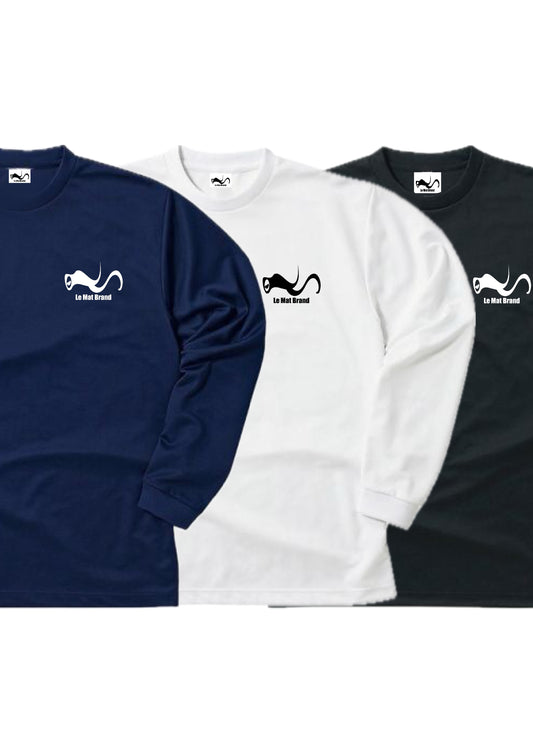 Le Mat Brand ロゴ入り 長袖ドライTシャツ