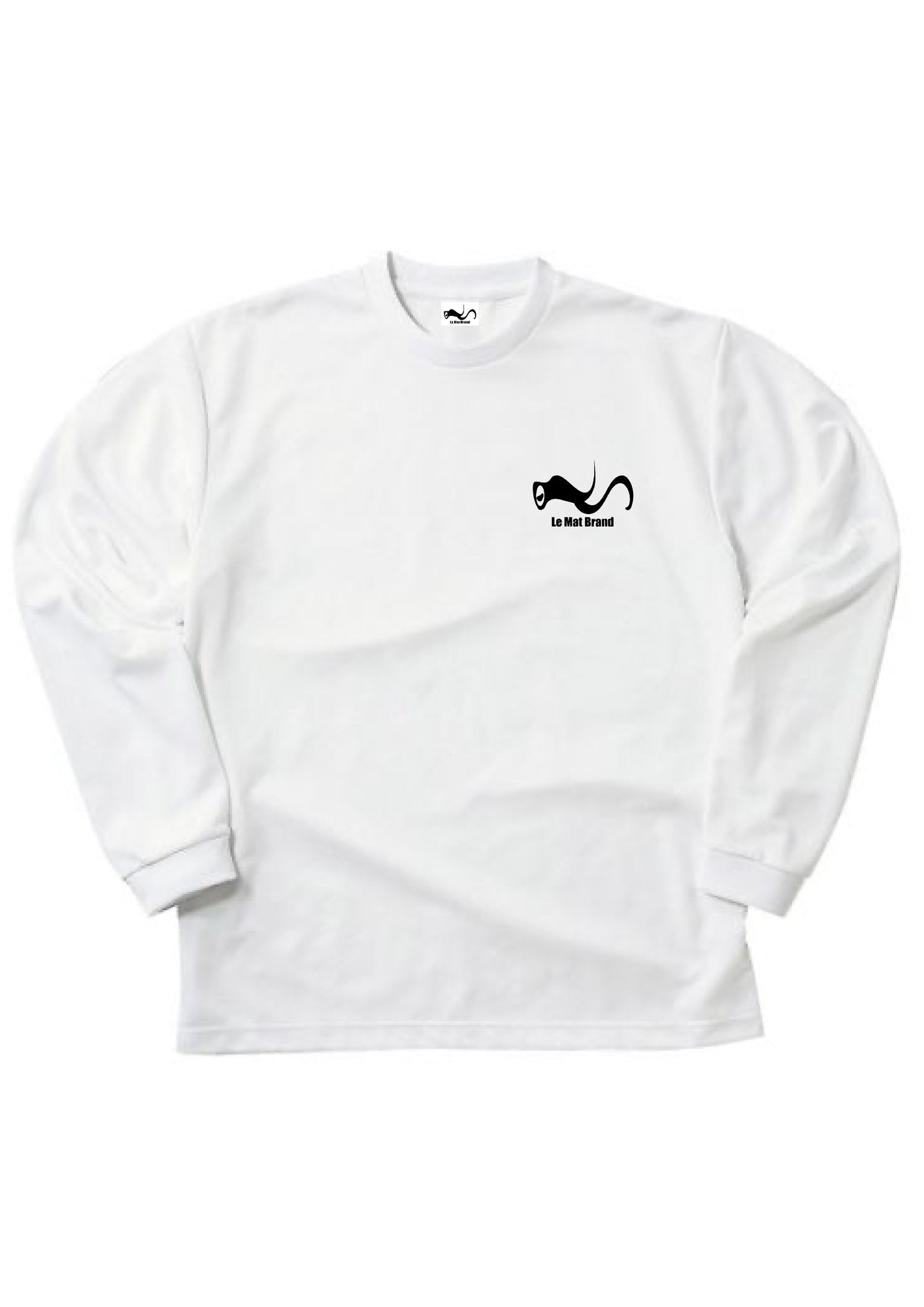 Le Mat Brand ロゴ入り 長袖ドライTシャツ