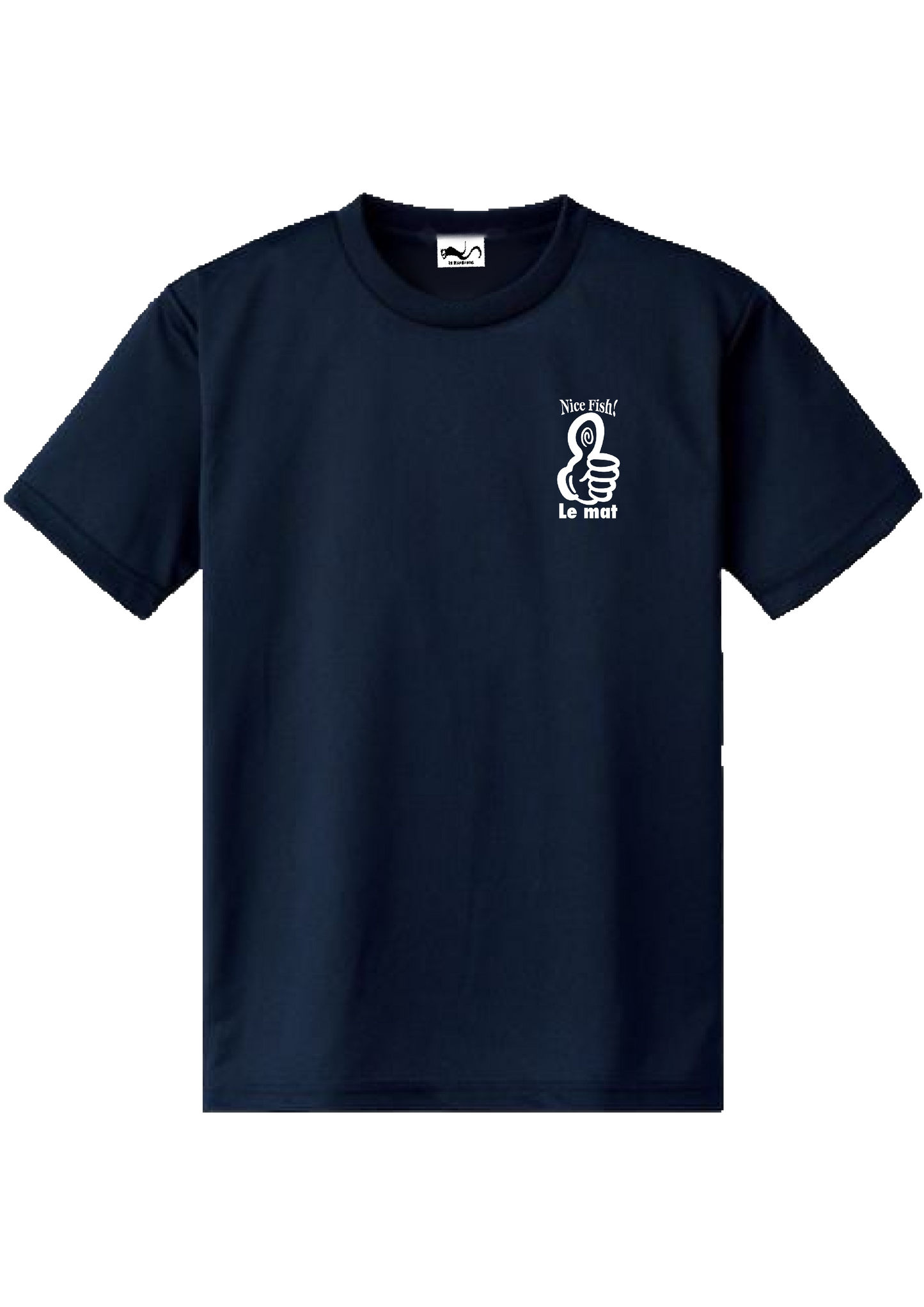 Nice Fish! ロゴ入り ど定番ドライTシャツ
